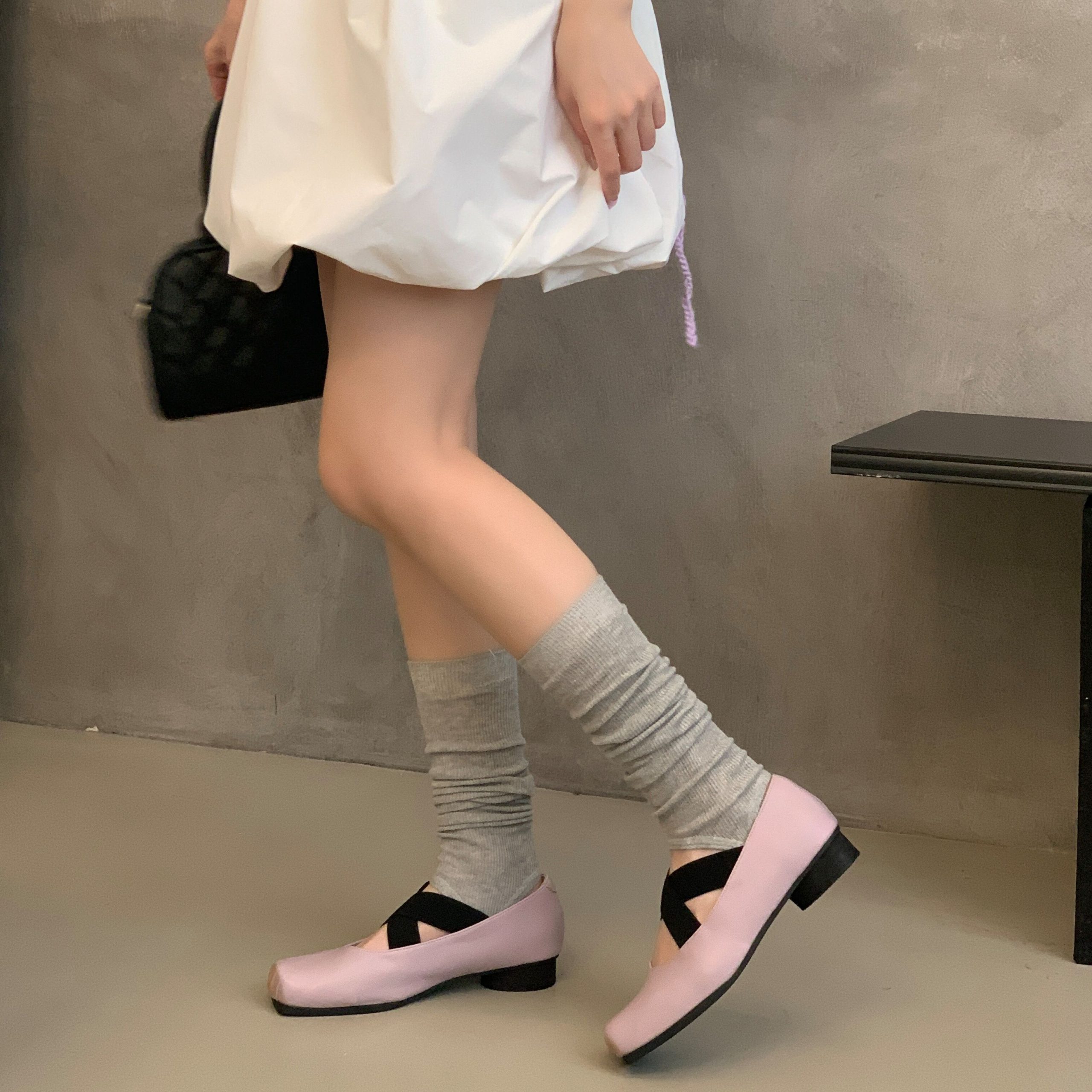 Four Seasons Chinese Style Ballet Shoes 2026 Spring Summer New Style Elegant Chunky Heel Square Toe Mary Jane - Image 2